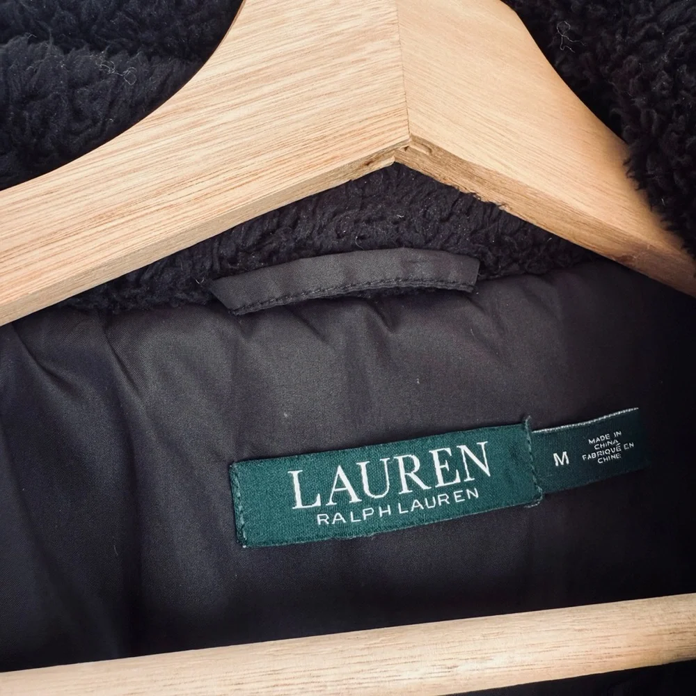 Ralph Lauren Quilted Black Zip-Front Jacket - Picture 10 of 11